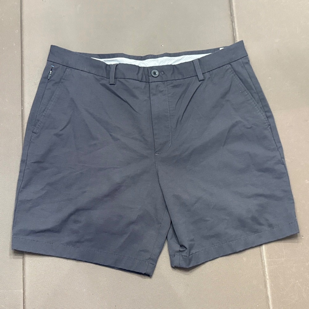 Vineyard Vines OTG On-The-Go Shorts Mens 36 Gray Performance Golf Chino Stretch